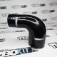 Силиконовый патрубок угол 90 град переход 2"/2,75" (51/70мм) черный
